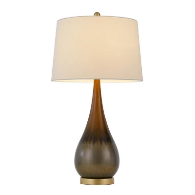 30" Metal Contemporary Table Lamp Taupe - Cal Lighting - Image 3
