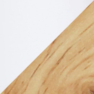 Natural Wood Interlocked Triangular Table Lamp With Fabric Shade White - Simple Designs - Image 6