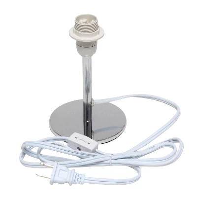 Mini Table Lamp With Angled Fabric Shade White - Simple Designs - Image 5