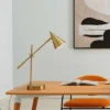 18" Tacoma Balance Arm Desk Lamp Matte Brass - Globe Electric