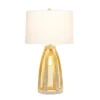 Wood Arch Farmhouse Table Lamp With Fabric Shade Natural - Lalia Home