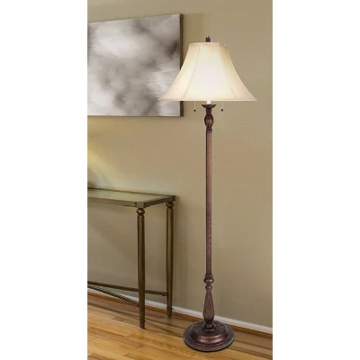 62" Metal Traditional Floor Lamp Rust - Cal Lighting - Image 2