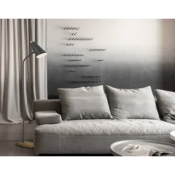 66" Metal Floor Lamp With Adjustable Bronze/Wood Shade - Cal Lighting