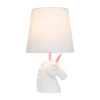 Sparkling Unicorn Table Lamp Pink/White - Simple Designs