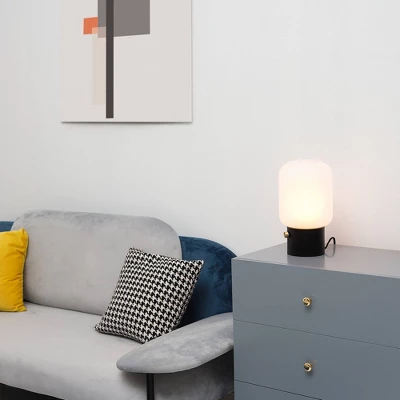 12" Cohen Table Lamp With Frosted Glass Shade - Globe Electric