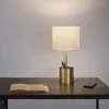 19" Pratt Table Lamp With Fabric Shade White - Globe Electric