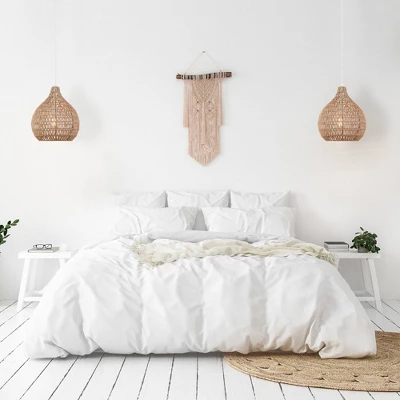 Tika 1-Light Natural Blonde Pendant Lighting With Twine Shade - Globe Electric - Image 3