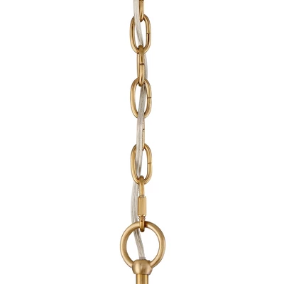 Franklin Iron Works Soft Gold Chandelier 42" Wide Farmhouse Rustic Bent Arms 8-Light Fixture For Dining Room Living House Home Foyer Kitchen Island - Image 3